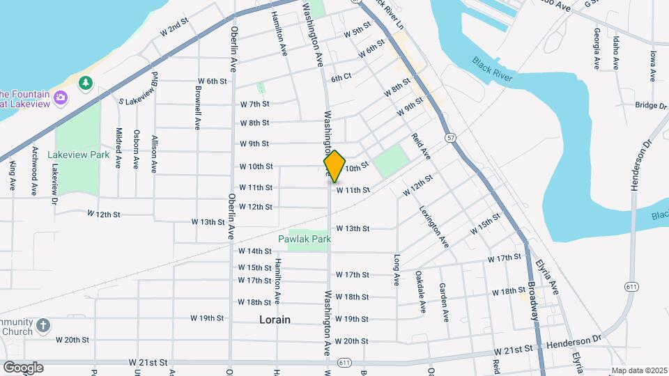 1053 Washington Ave, Unit 1 Map and Location Details