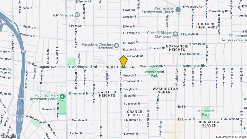 1314 Los Robles Ave Map and Location Details