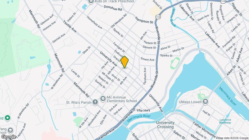 229 University Ave, Unit third floor Map and Location Details