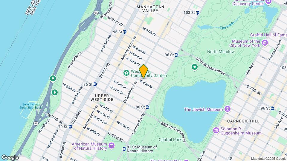 57 W 90th St Map and Location Details