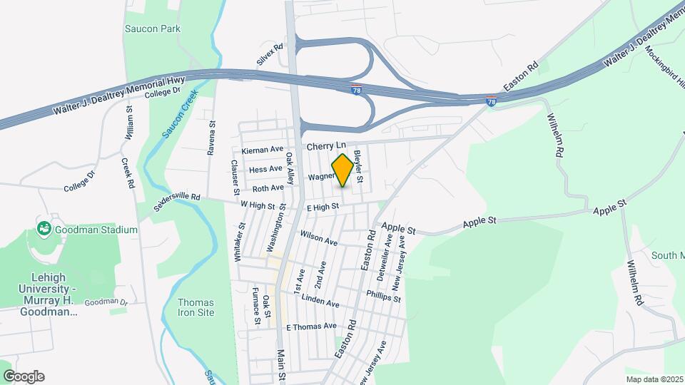 1509 Riegel St Map and Location Details