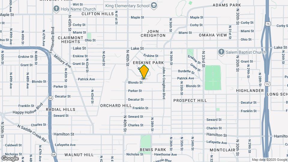 3830 Blondo St Mapa y Detalles de la Ubicación