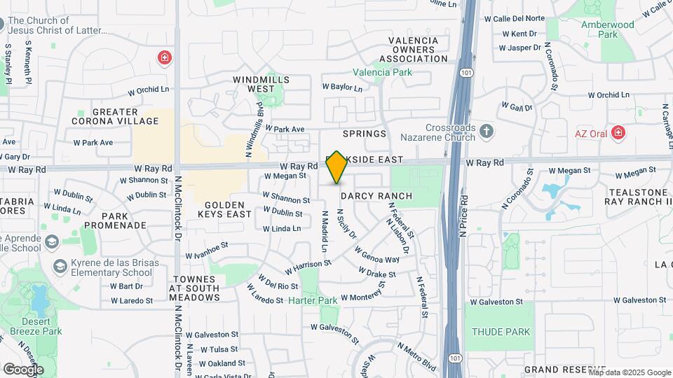 922 N Sicily Dr Map and Location Details