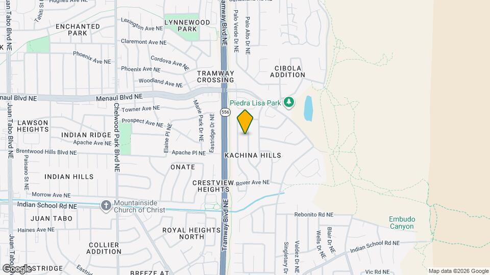 2101 White Cloud St NE Map and Location Details