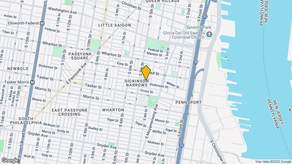 421 Dickinson St Map and Location Details