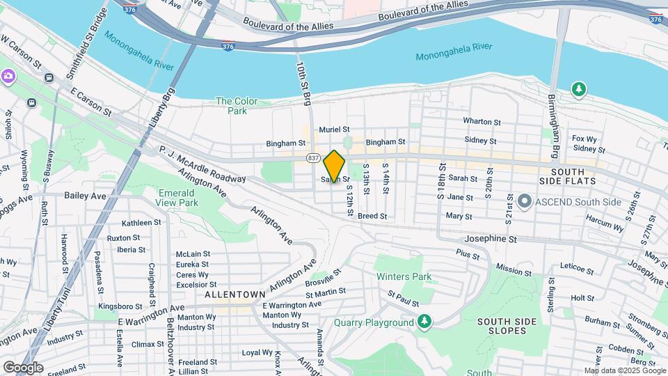 107 S 11th St Map and Location Details