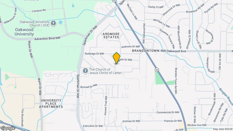 4627 Daugette Dr NW Map and Location Details