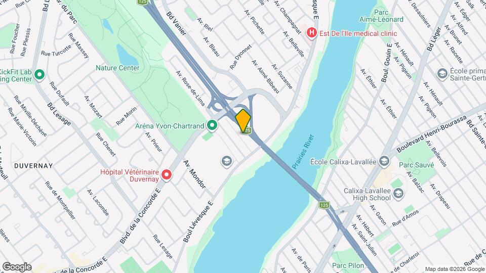 861 Papineau Rue Map and Location Details