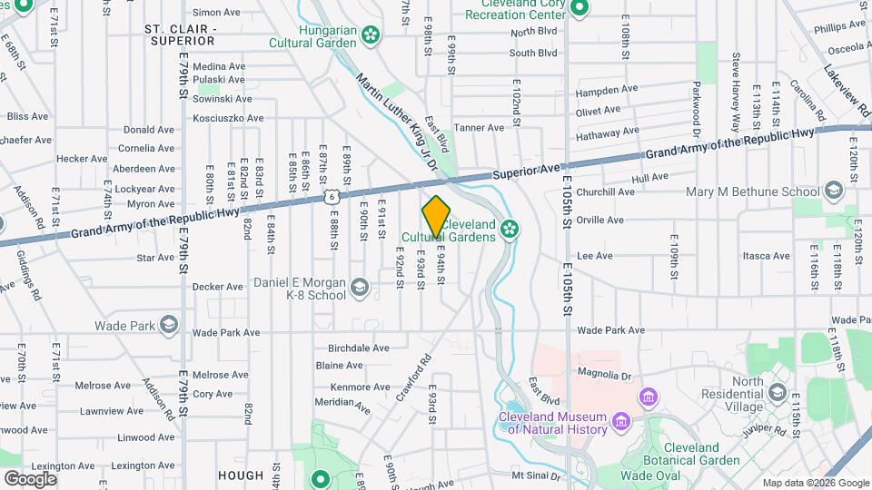 1374 E 94th St Map and Location Details