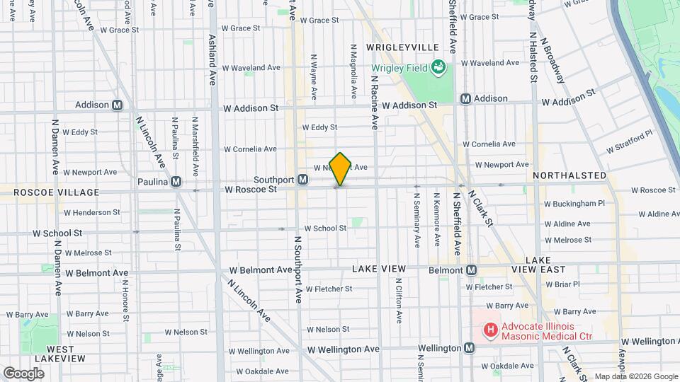 1257 W Roscoe St Map and Location Details