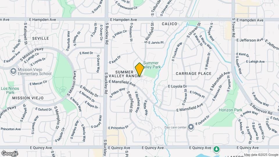17321 E Mansfield Ave Map and Location Details