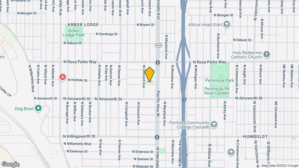 1603 N Colfax St Map and Location Details