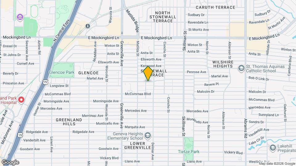 5836 Martel Ave Map and Location Details