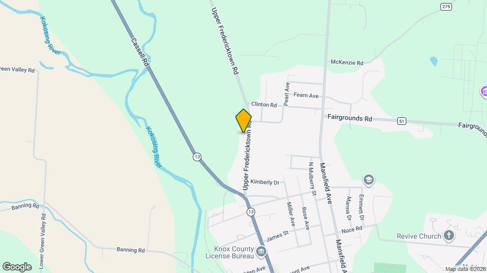 771 Upper Fredericktown Rd Map and Location Details