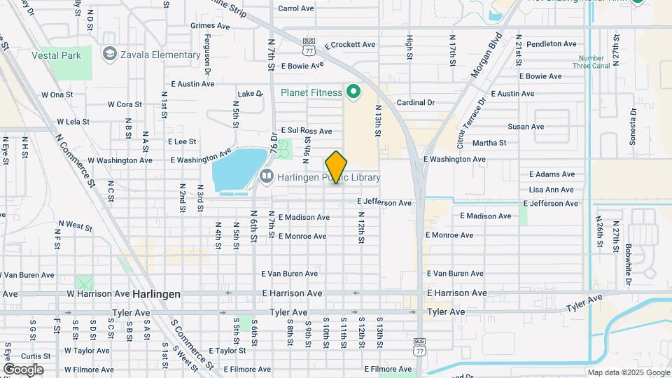 1010 E Adams St Map and Location Details
