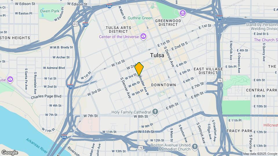 310 S Boulder Ave Map and Location Details