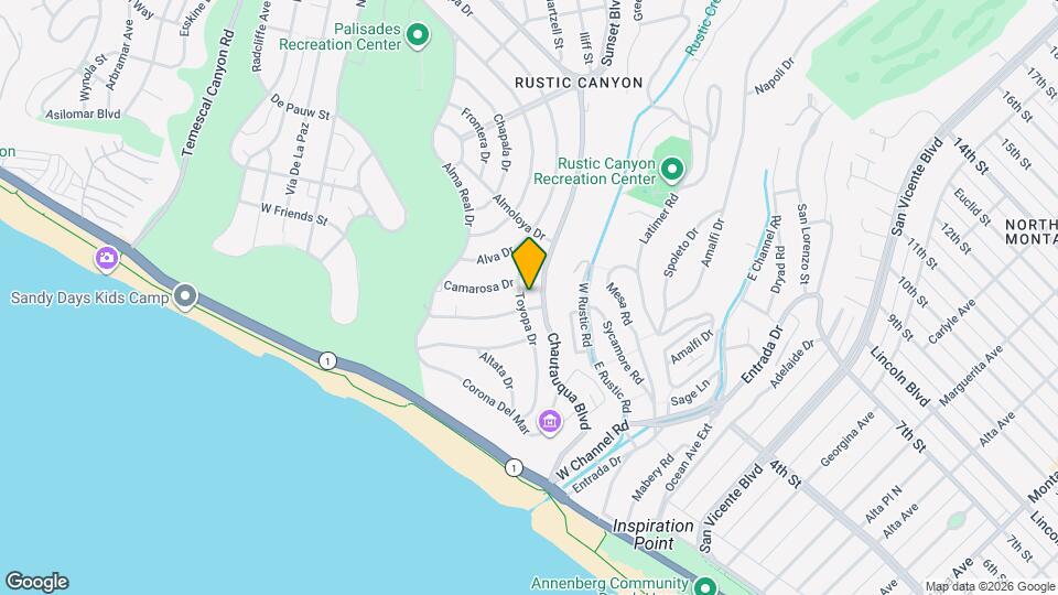 400 Toyopa Dr Map and Location Details