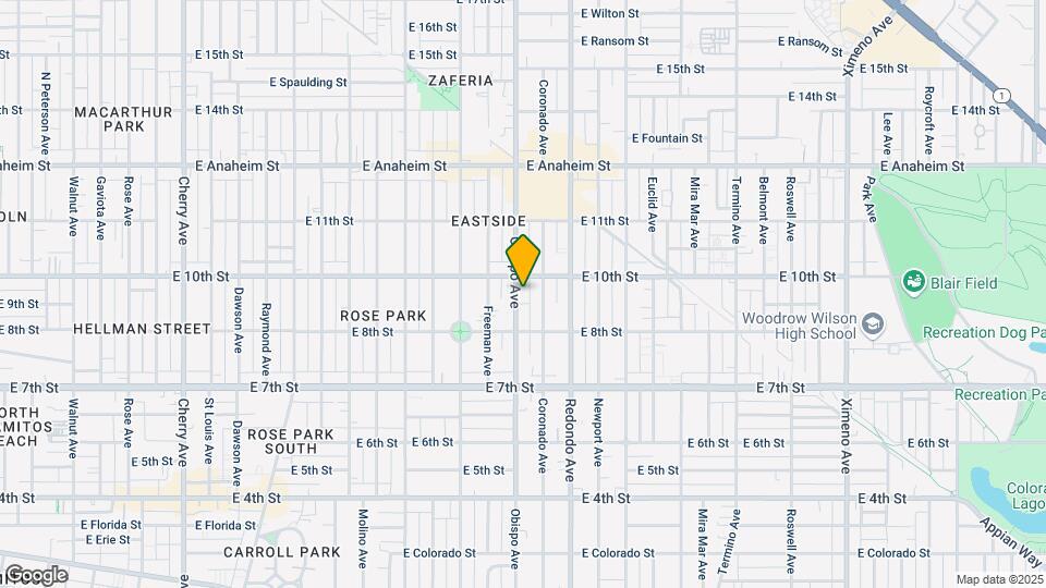 916 Obispo Ave Map and Location Details
