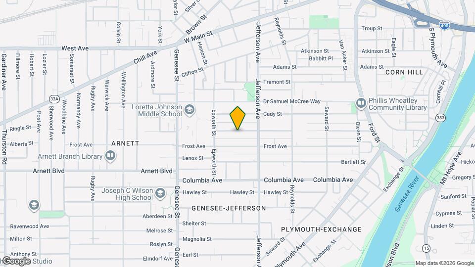 383 Champlain St Map and Location Details