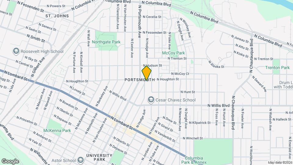 8828 N Hodge Ave Mapa y Detalles de la Ubicación