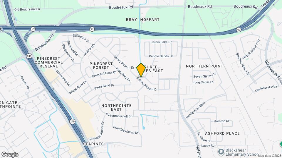 11830 Rolling Stream Dr Map and Location Details