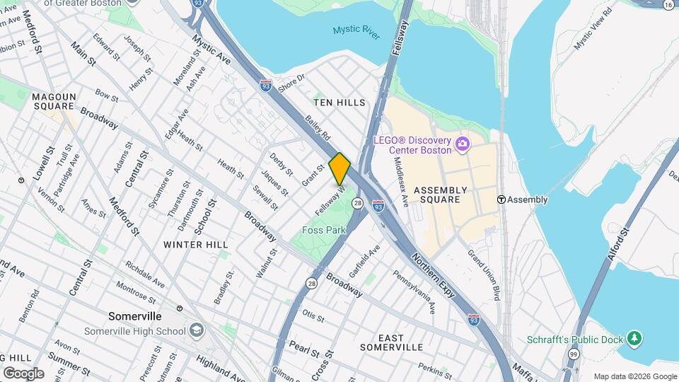 100 Fellsway W, Unit 204 Map and Location Details