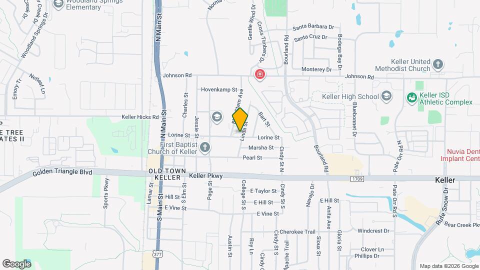 401 Linda St Map and Location Details