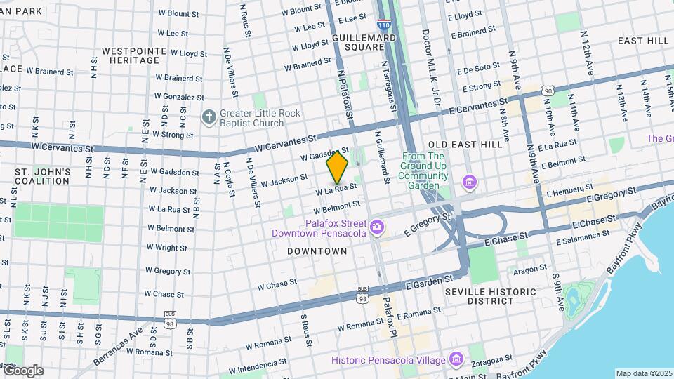 112 W La Rua St Map and Location Details