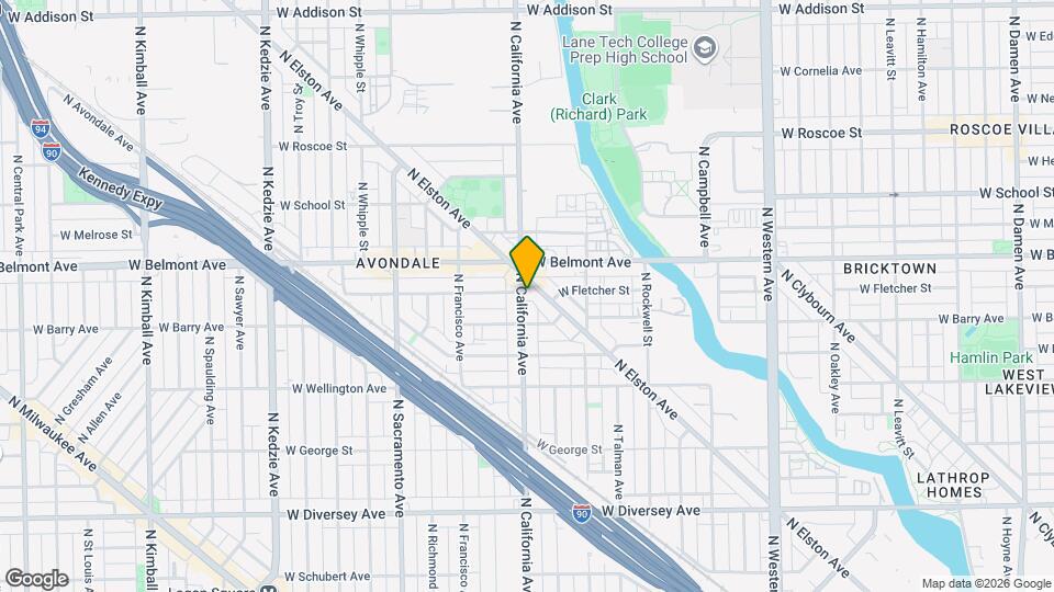 3125 N California Ave, Unit 2F Mapa y Detalles de la Ubicación