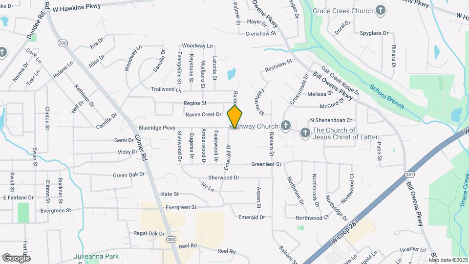 1302 Blueridge Pkwy Map and Location Details