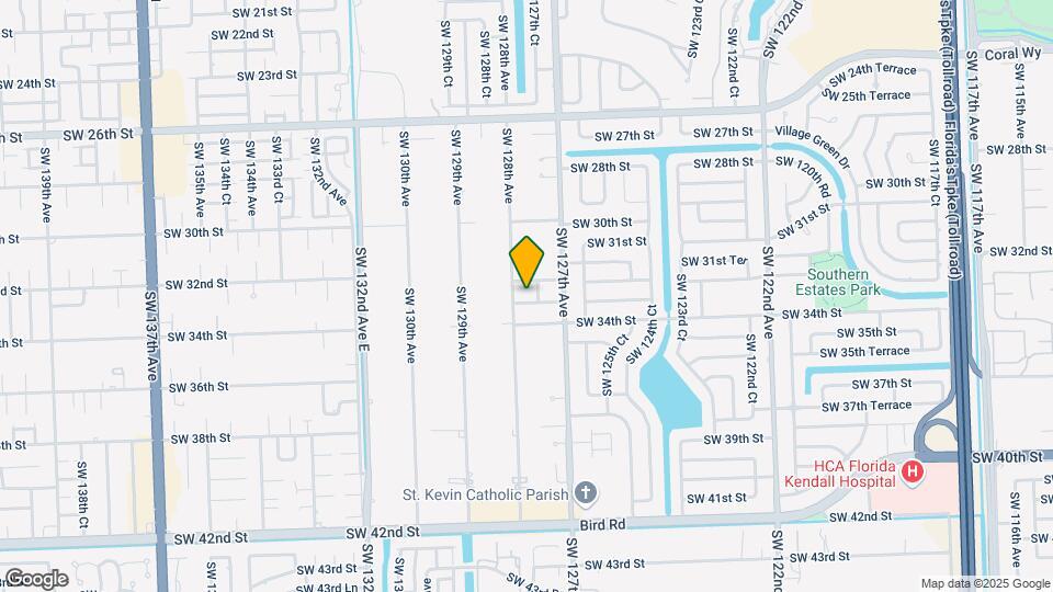 12745 SW 33rd Terrace Map and Location Details