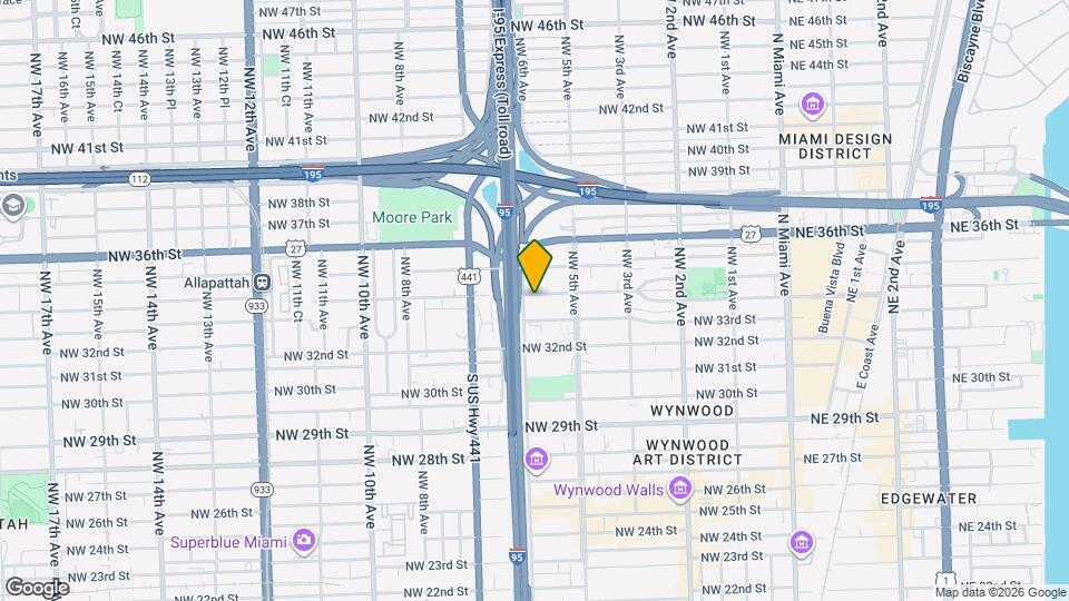 580 NW 34th St Map and Location Details