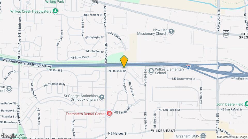 16461 NE Russell St Mapa y Detalles de la Ubicación