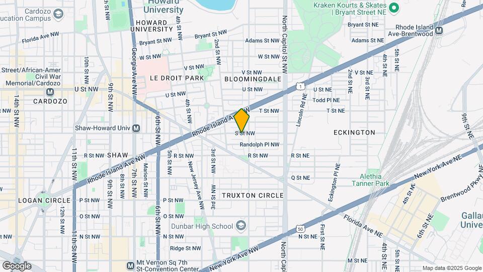 114 W St NW Map and Location Details