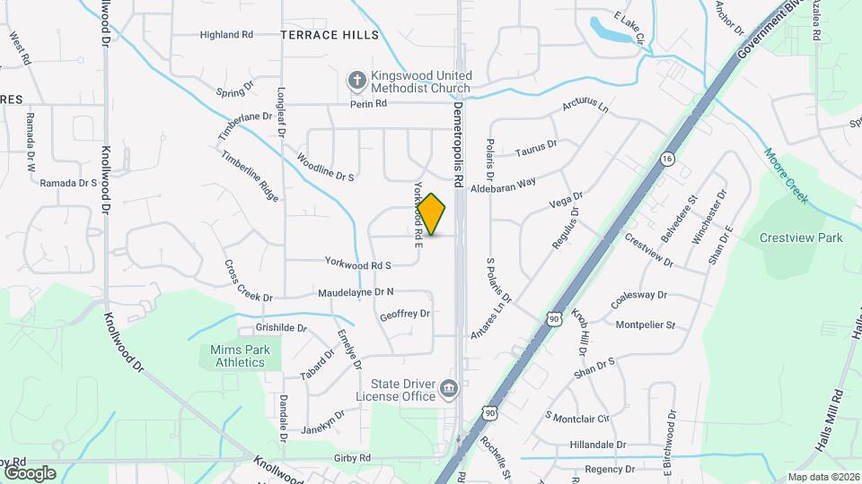 5011 Highcrest Dr Map and Location Details