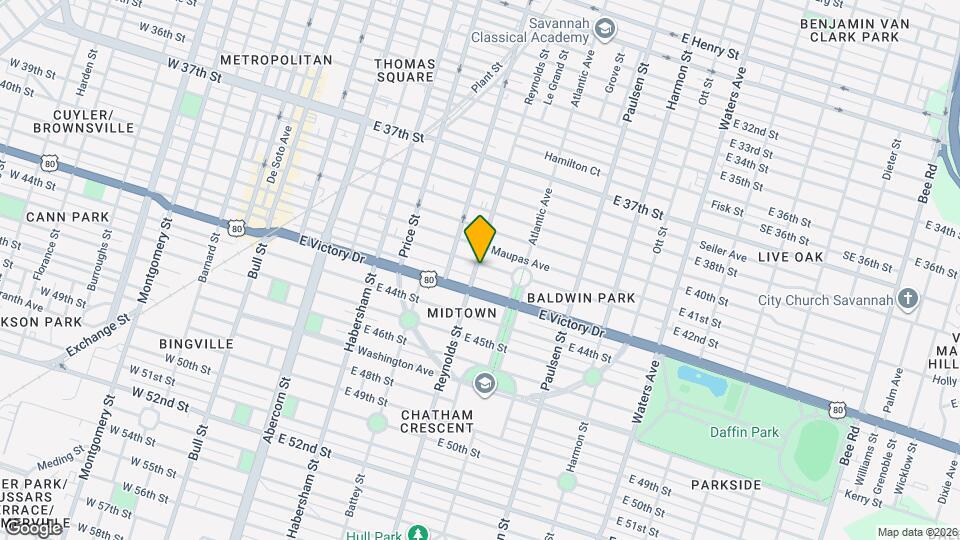 625 E 41st St Map and Location Details