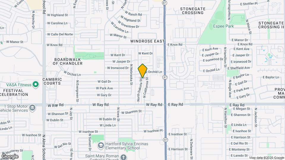 1161 N Dakota St Map and Location Details