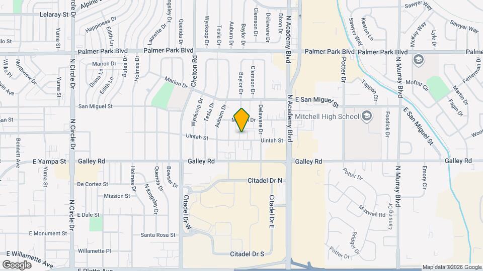 3604 E Uintah St Map and Location Details