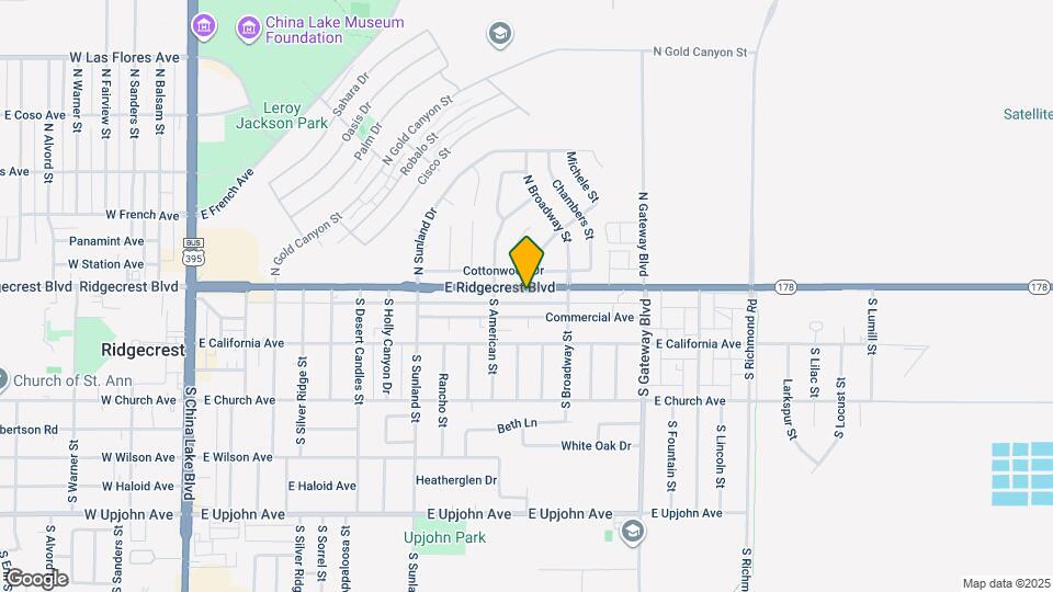 645 E Ridgecrest Blvd Map and Location Details