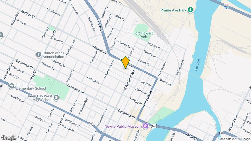 722 Bond St Map and Location Details