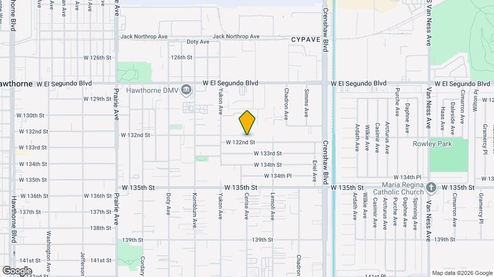 3363 W 132nd St, Unit Front House Map and Location Details