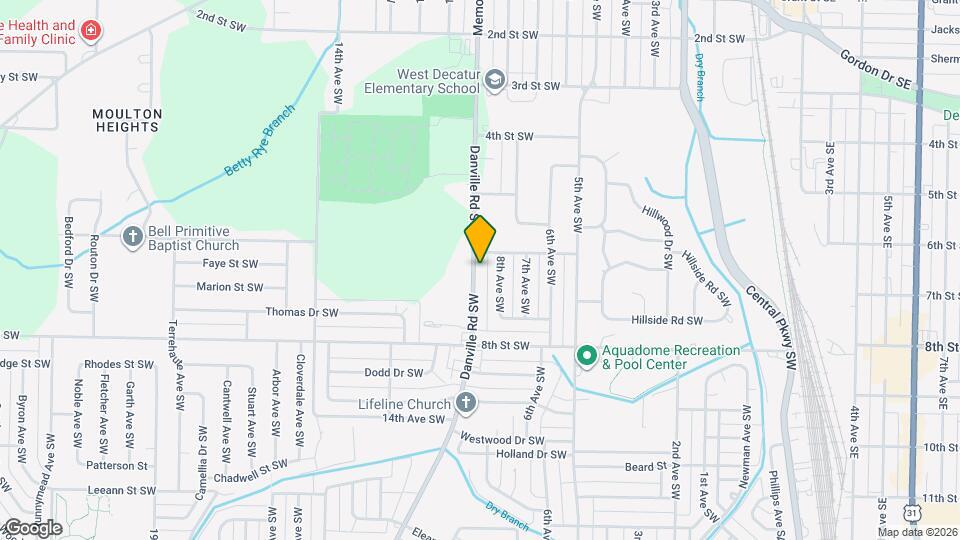 1006 Danville Rd SW Map and Location Details