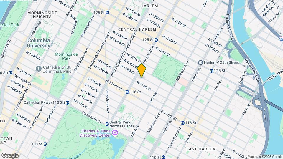 72 W 119th St Map and Location Details