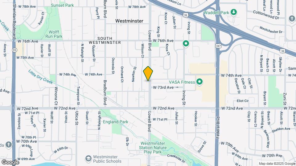 7349 Lowell Blvd Mapa y Detalles de la Ubicación