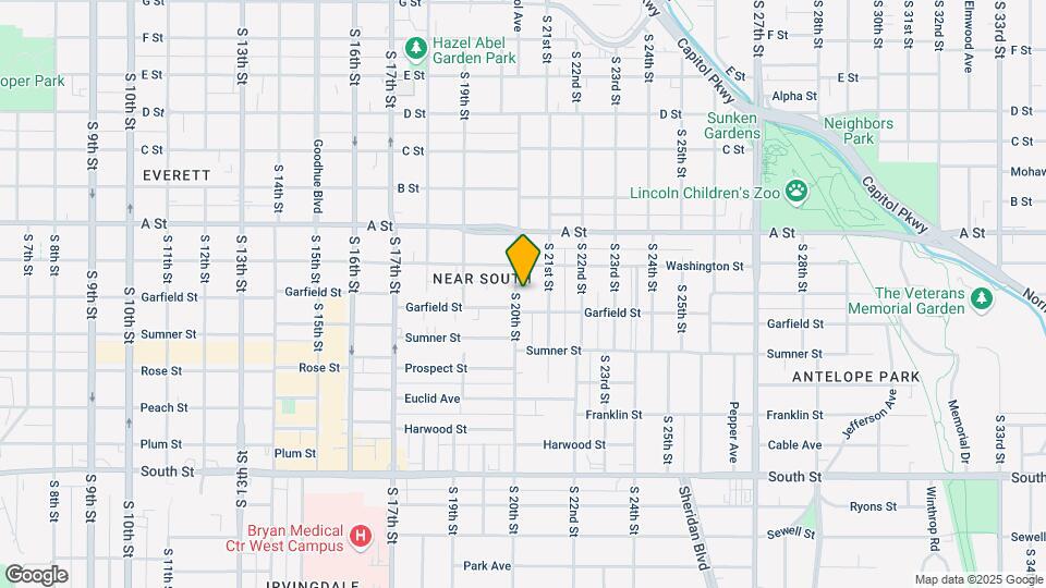 1540 S 20th St Map and Location Details