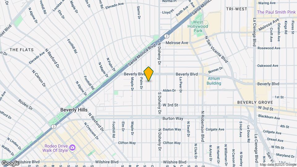 411 N Oakhurst Dr Map and Location Details