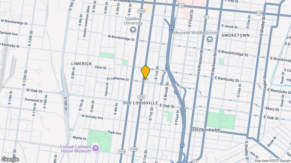 1037 S 2nd St Map and Location Details