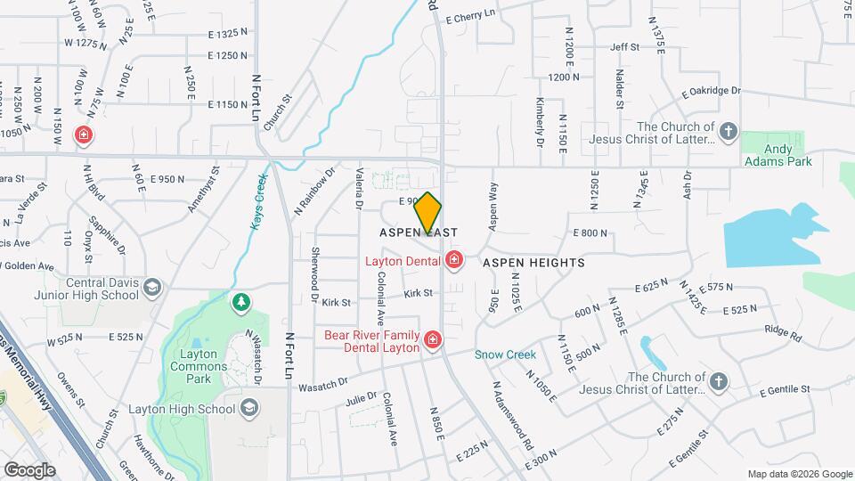 827 Aspen E Dr Map and Location Details