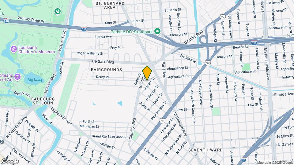 1855 Rosiere St Map and Location Details