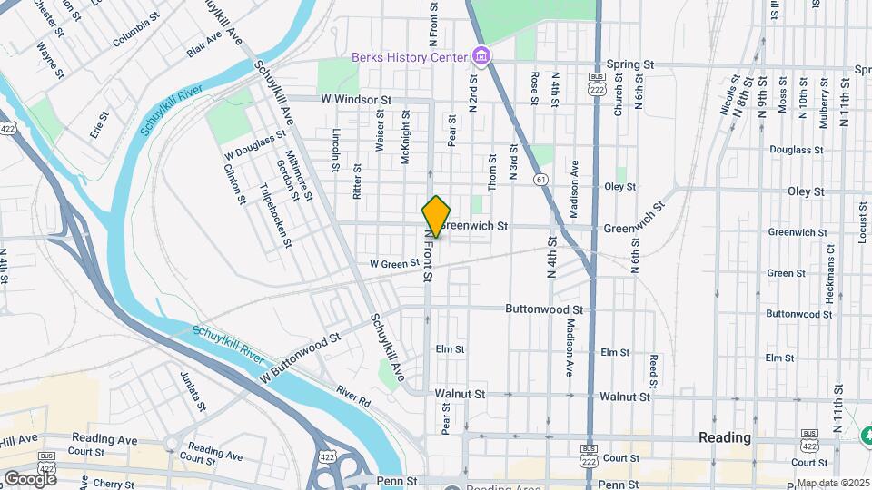 535 N Front St Map and Location Details